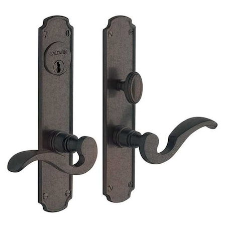 Baldwin Double Cylinder Entry Handlesets Distressed Oil Rubbed Bronze 6942.402.DBLC